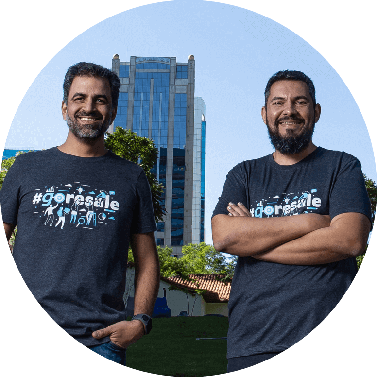 Os co-fundadores da Resale, Marcelo e Paulo.